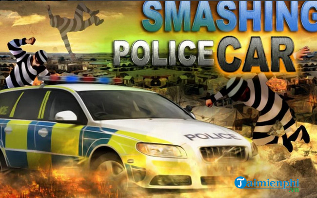 smash police car